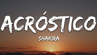 Shakira - Acróstico (Letra/Lyrics) | The World Of Music