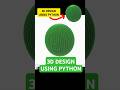 3D Ball Using Python | Easy Matplotlib Tutorials For Beginners #python #matplotlib #3dart #3d #ball