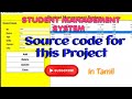 Student Management system using TKinter python Overview @CodeToEverything
