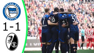 SC Freiburg vs Hertha 1-1 | All Goals & Extended Highlights | Bundesliga  2023