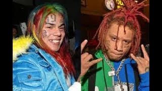 6ix9ine's fans clown Trippie Redd | 6ix9ine clowns Trippie Redd.