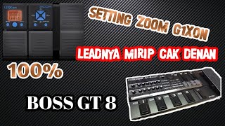 SETTING ZOOM G1xon || BOOS GT8 || CHECKSOUND