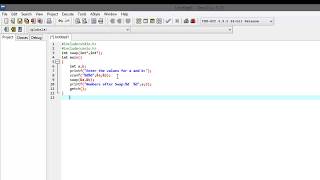 Swap two numbers using FUNCTIONS and POINTERS...
