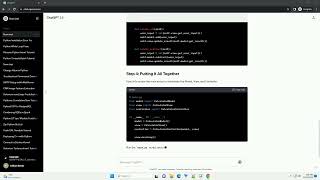 MVC UI with python backend