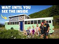 Family of 7 Outgrew Their Bus so They Built a Tiny House on Top