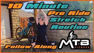 Pre-Mountain Bike Ride Stretches | Follow Along With This Warm-Up At Home Before A Ride! MTB Fitness