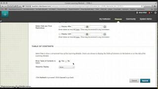 Bb Adding a Learning Module
