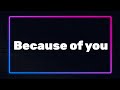 Karaoke | Because of you - Gustaph | Belgium - Eurovision 2023