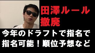 田澤ルール撤廃ドラフト何位で指名されるのか！？