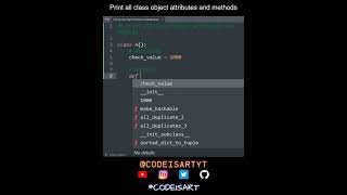 Print all class object attributes and methods in Python | Python Examples | Python Coding Tutorial