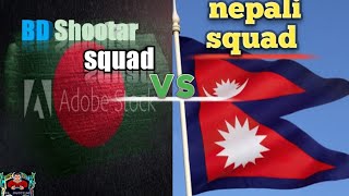 free fire Bngladesh squad vs free fire Nepali squad custom room fight ||  cassh squad match 2021 ||