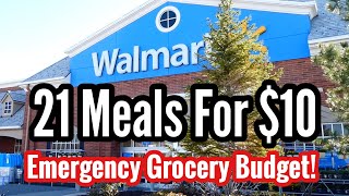 HOW TO EAT FOR $10 A WEEK | Emergency Grocery Budget Haul & Cheap Easy Meal Ideas | Julia Pacheco