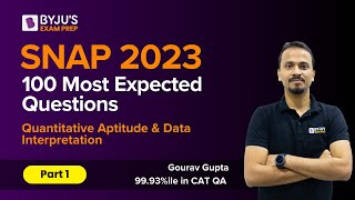 SNAP 2023 100 Most Expected SNAP Questions | Quantitative Aptitude & Data Interpretation | Part 1