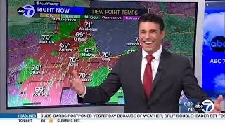 Weatherman finds out he has touch screen this whole time