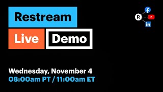 Restream Tutorial: How to Use Restream — Product Demo #9