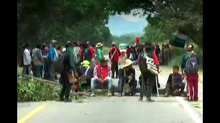 Cauca y Nariño, incomunicados por bloqueo de vías que adelantan comunidades indígenas y campesinas