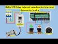 Delta VFD Drive: External Speed Control with Start/Stop Wiring Diagram #vfd