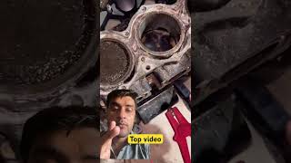 Engine cylinder, piston cleaning easily 😍💕🚘 #shorts