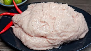 cách làm GIÒ SỐNG - MỌC dẻo dai giòn trắng mịn ngon bằng máy xay tại nhà  - Tú Lê Miền