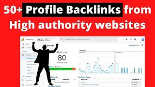 50+ Free Dofollow profile Backlinks from High authority websites | Do follow profile backlink list