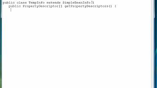 1402 Creating A Beaninfo Class Part 1
