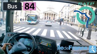 Bus 84 RATP | Levallois Alsace - Paris Panthéon - 4K