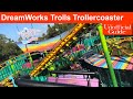 Trolls Trollercoaster at Universal Orlando DreamWorks Land 4K Back Row POV