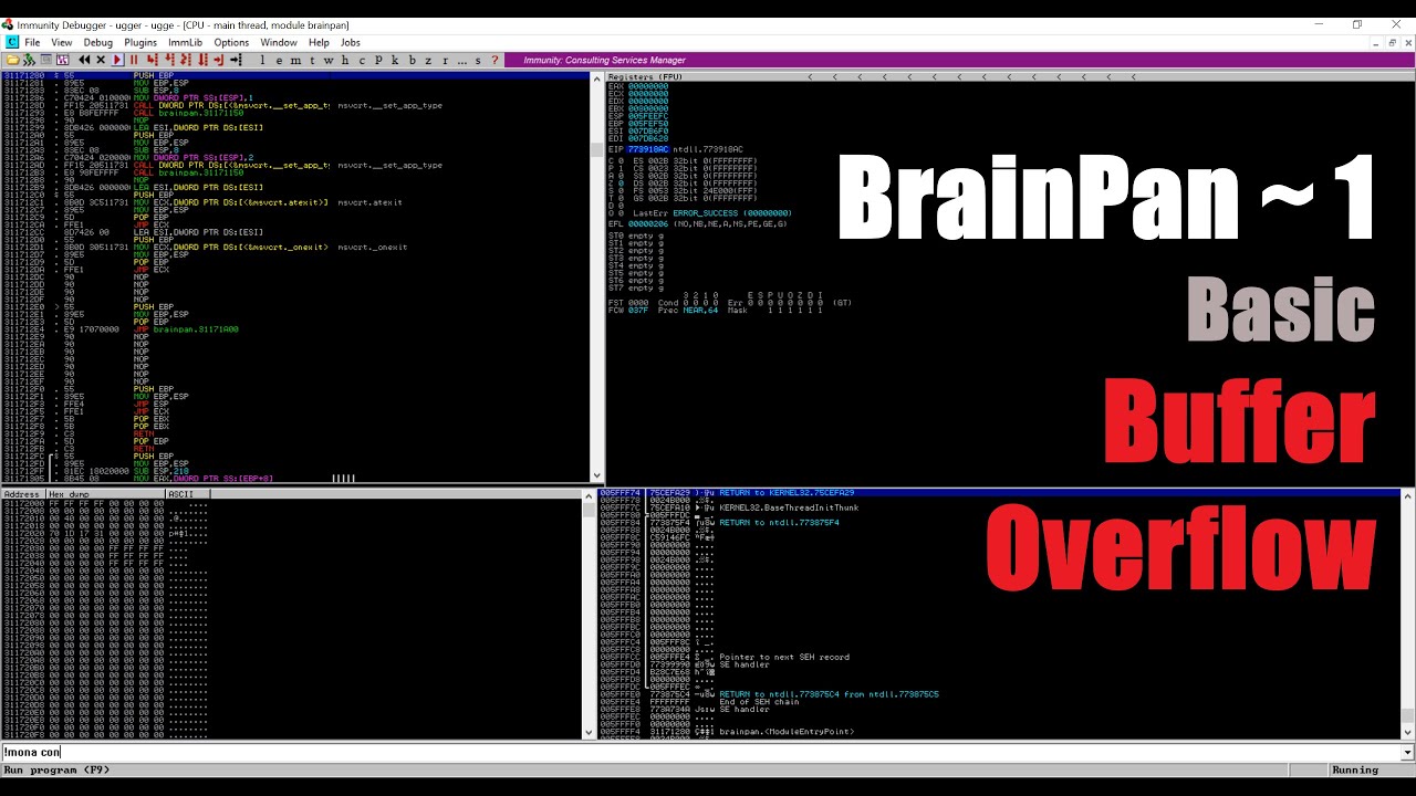 Brainpan1 Walkthrough | Buffer Overflow | Vulnhub | TryHackMe | OSCP ...