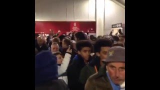 Manchester City Fans Singing 'Argentinean Blues' Away At Stoke City