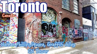 【Canada】トロント旅 カナダ Nathan Phillips,Square, Graffiti Alley, CN Tower in Toronto 観光 世界一周, Vlog,