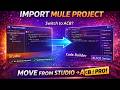 Import a Mule project from Anypoint Studio into Anypoint Code Builder step-by-step