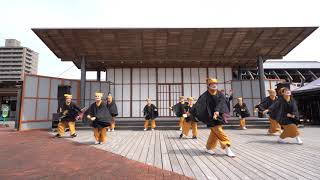 よさこいチーム琥珀(よさこい全国大会オフィシャル曲～鳴子華) 10時の部 たびひろよさこい こうち旅広場 2022.5.1 (4K)