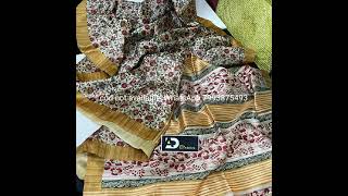 Printed Semi Tussar Sarees with Beautiful MADHUBANI Print, Rs. 1400+$