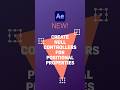 NEW FEATURE in After Effects! Create Null Controllers for Positional Properties