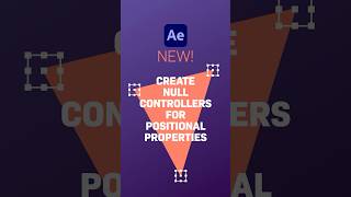 NEW FEATURE in After Effects! Create Null Controllers for Positional Properties