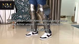 Halloween Reenactment LARP Armor Articulated Greaves Leg Armor