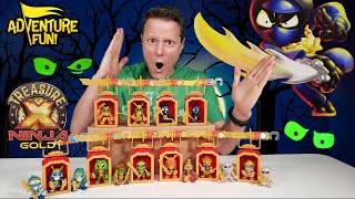 16 Treasure X Ninja Gold “Hunters”, Ninja Warriors! Series 6 Unboxing Adventure Fun Toy Review!