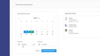 How a doctor can reschedule an appointment?