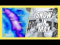 Snow Kicks Off Month Of May In Southern Alberta