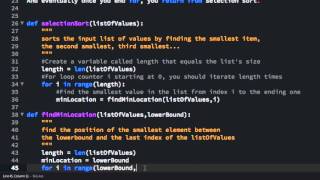 Selection Sort Song and Code