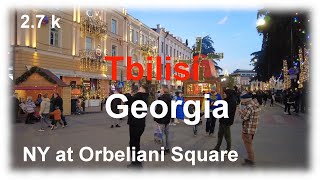 🇬🇪 New Year Celebration at Orbeliani Square, Old Tbilisi, Georgia.