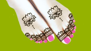 Leg mehndi design simple and easy | pero ki mehndi ke design |  pairon ki mehandi