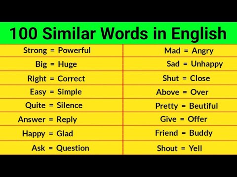 What word is similar to big?
