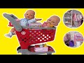 Baby Born Dolls Go Shopping for clothes, shoes and toys in Mini Target Shopping Cart