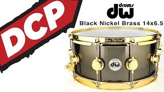 DW Collectors Black Nickel Over Brass Snare Drum 14x6.5 - Video Demo