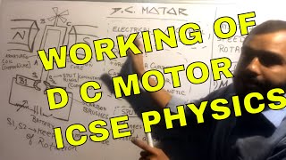 WORKING OF A  DC MOTOR IN 7 MINS : ICSE 10th PHYSICS