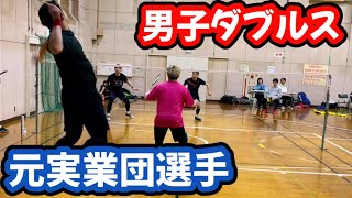 去年アキレス腱切った元実業団選手とリハビリ兼ねて試合出ました【バドミントン】