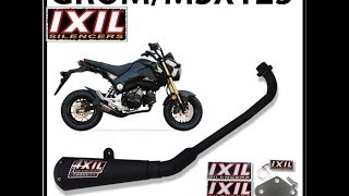 ixil test sound on honda msx / grom 125