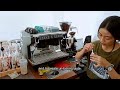 cafe vlog rutinitas opening harian di tjuan koffie ejaan lama