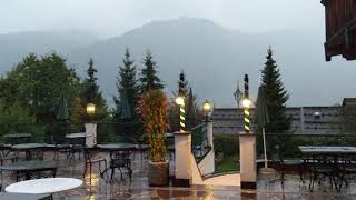 Evening thundershower at Hotel Tennerhof, Kitzbühel‎, Austria 2018-09-13